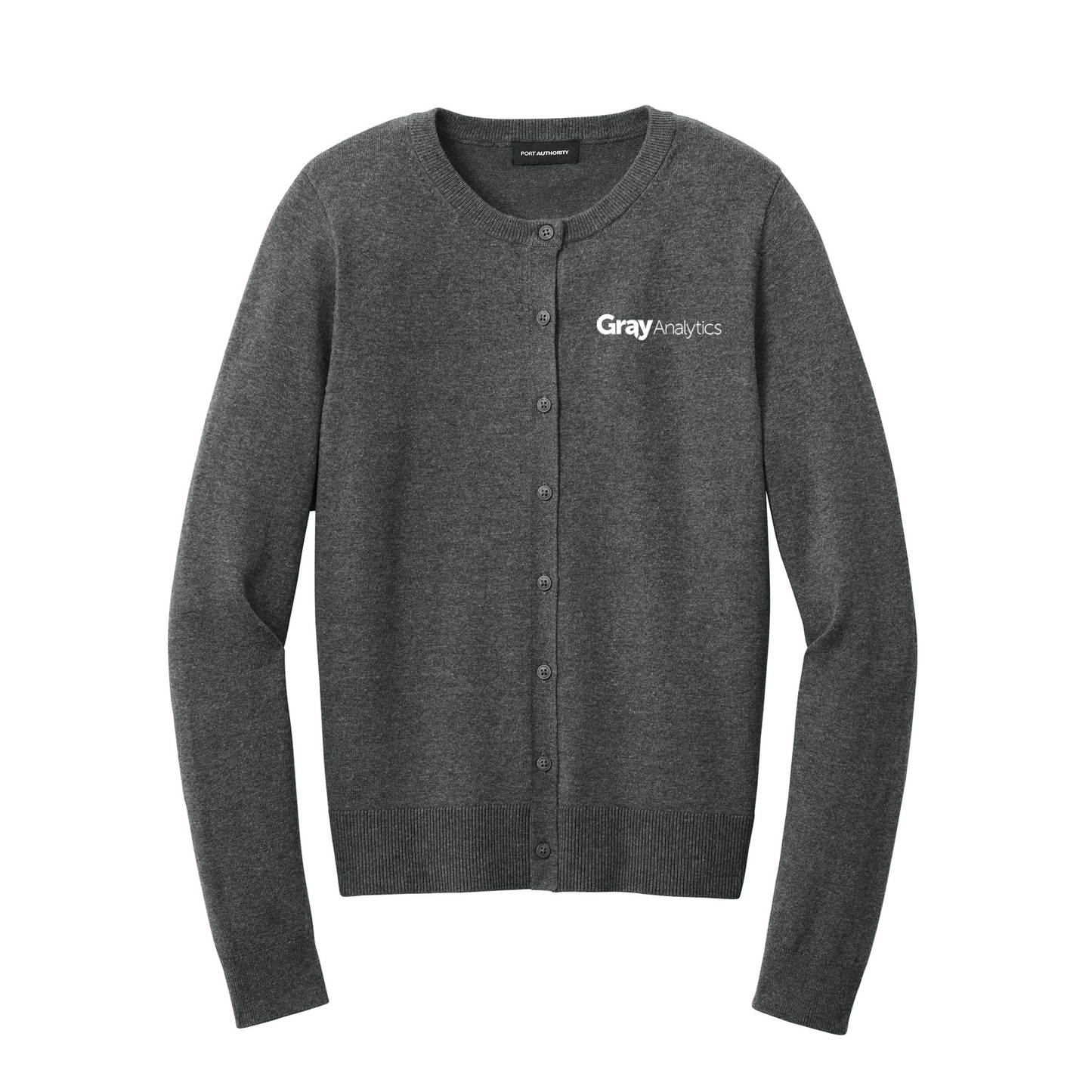 WOMEN'S Port Authority® Easy Care Crewneck Cardigan Sweater - LSW2870 - AO