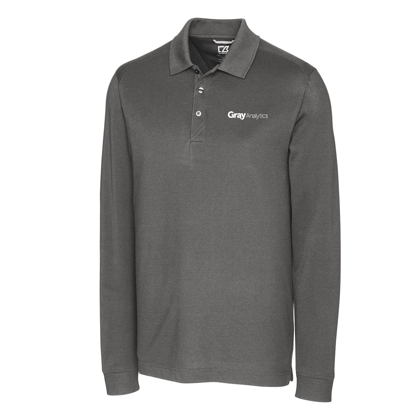 MEN'S Cutter & Buck Tri-Blend Pique Long Sleeve Polo - Tall Sizes Available - MCK09322 - LS