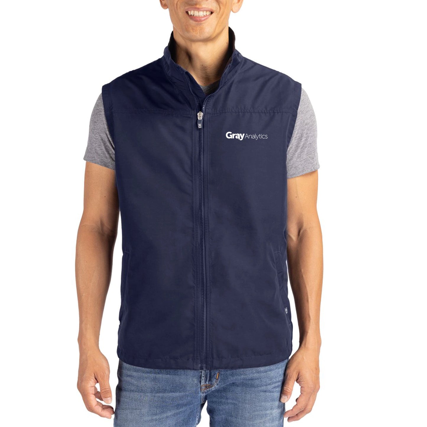 MEN'S Cutter & Buck Charter Eco Full-Zip Vest (TALL) - BCO00083 - LS