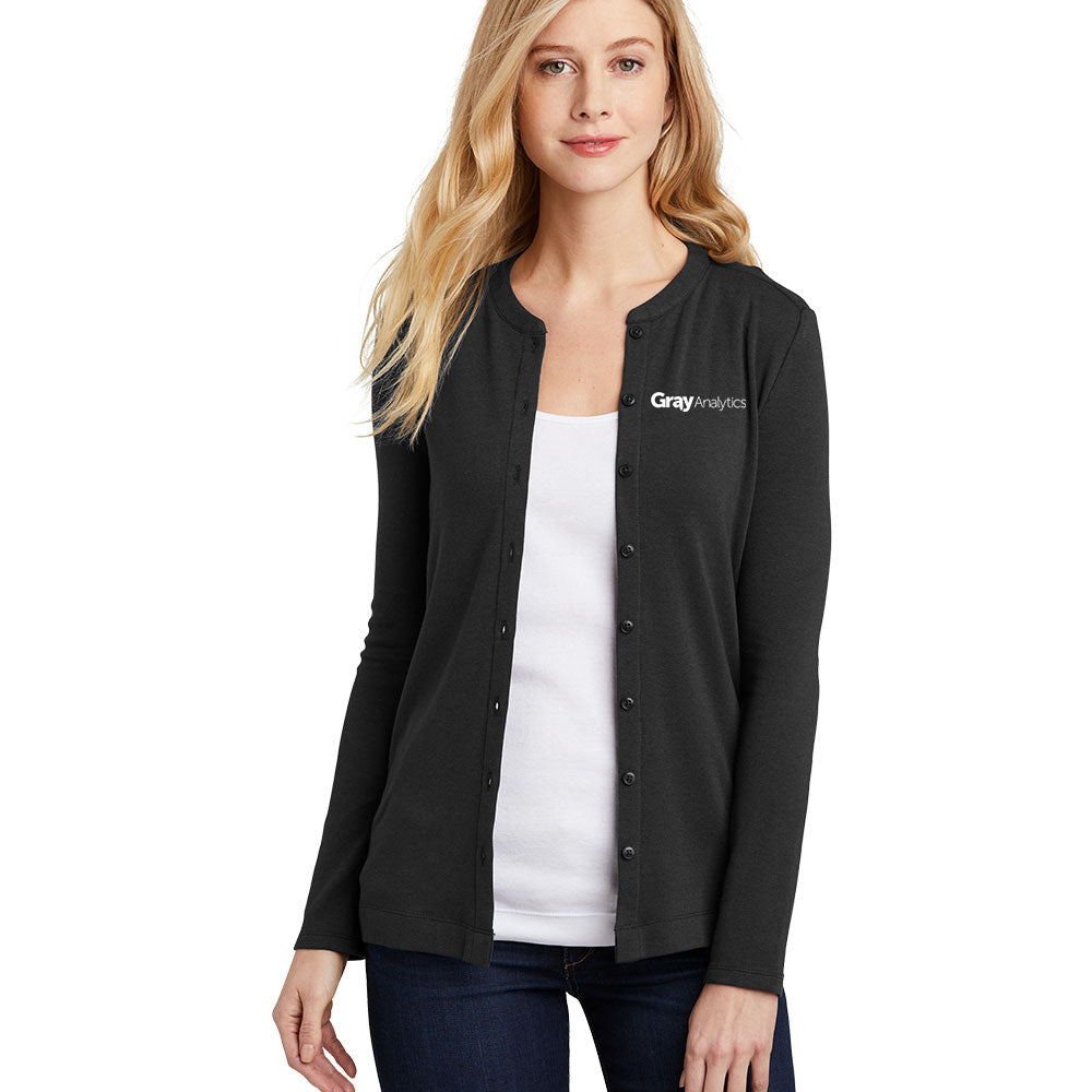 WOMEN'S Port Authority® Concept Stretch Button-Front Cardigan - LM1008 - LS