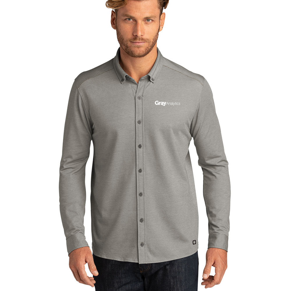 MEN'S OGIO ® Code Stretch Long Sleeve Button-Up - OG145 - LS