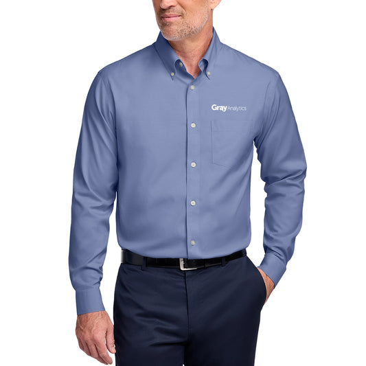 MEN'S Brooks Brothers® Wrinkle-Free Stretch Pinpoint Shirt - BB18000 - AO