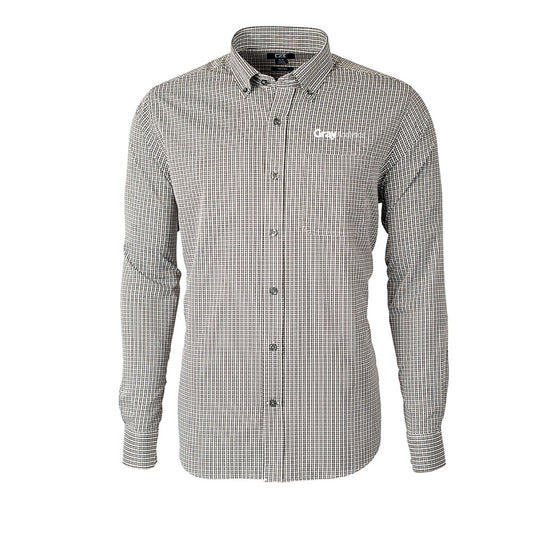 MEN'S Cutter + Buck Versatech Plaid Button Down TALL - BCW00224 - LS