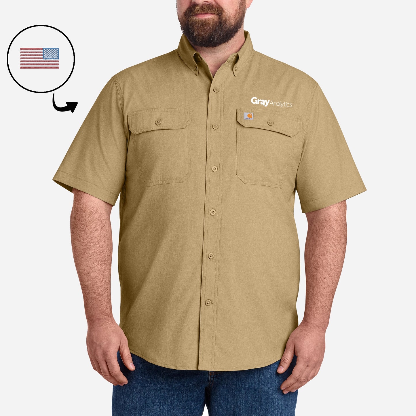 MEN'S Carhartt Force® Solid Short Sleeve Shirt - CT105292 - S26