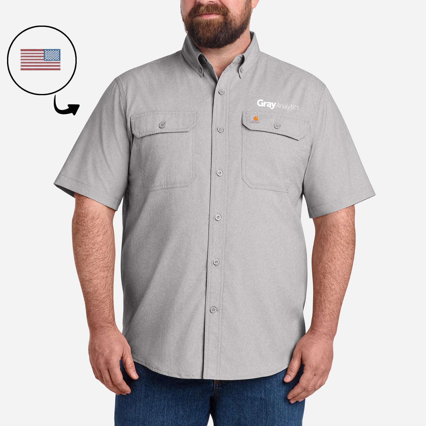 MEN'S Carhartt Force® Solid Short Sleeve Shirt - CT105292 - S26