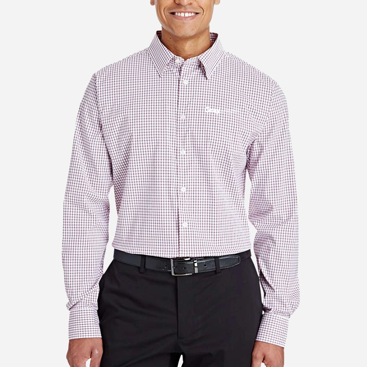 MEN'S Devon & Jones CrownLux Performance® Micro Windowpane Woven Dress Shirt- DG540 - AO