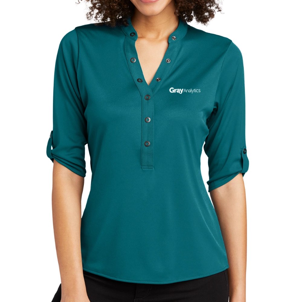 WOMEN'S OGIO Crush Henley - LOG111 - LS