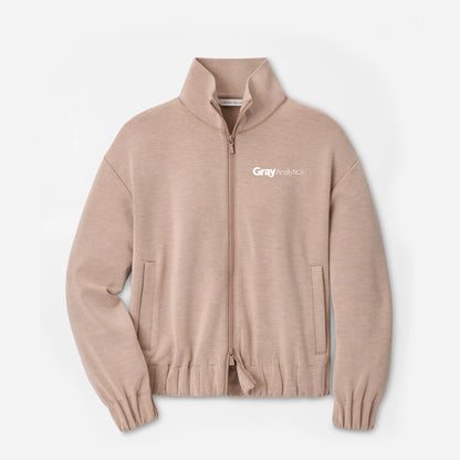 WOMEN'S Peter Millar Flora Knit Melange Full-Zip Jacket - EXEC26