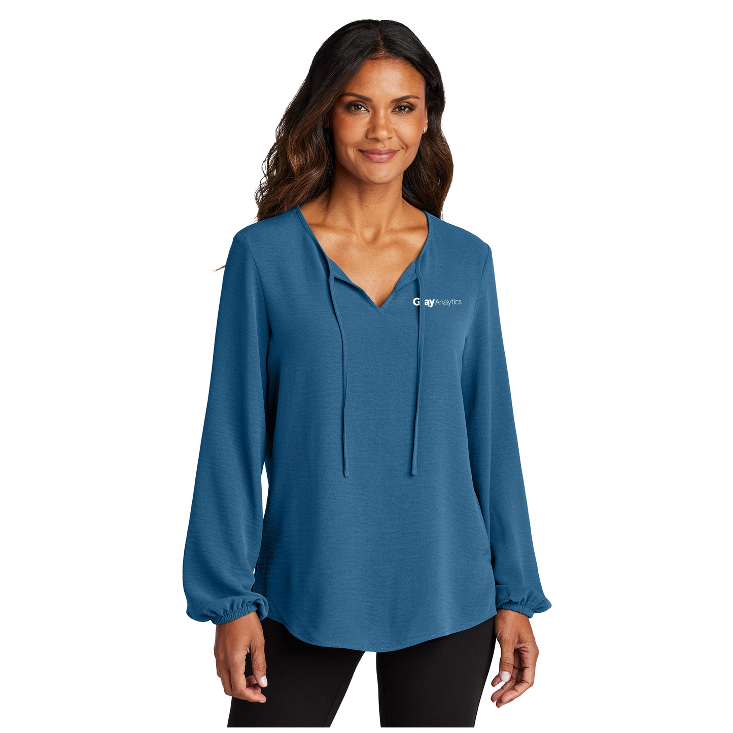 WOMEN'S Port Authority Textured Crepe Blouse - LW714 - LS