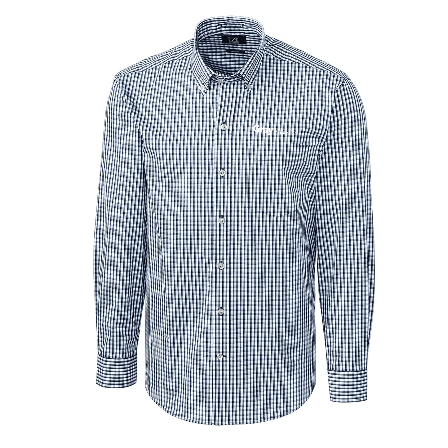 MEN'S Cutter & Buck Easy Care Stretch Gingham Dress Shirt TALL - MCW00143 - LS