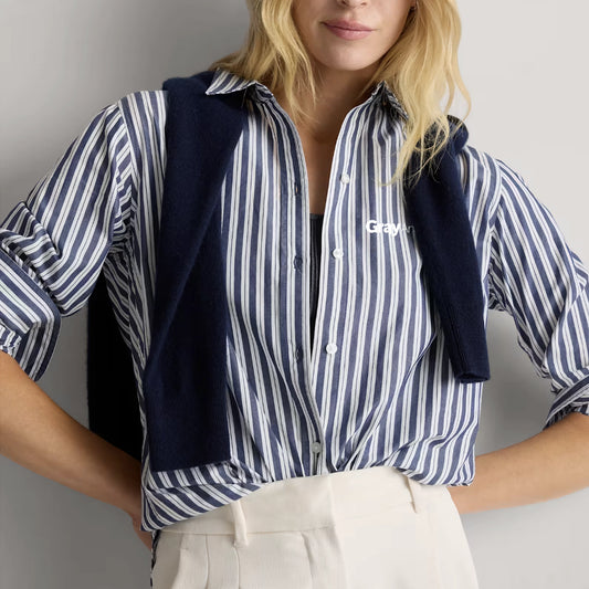 WOMEN'S Quince 100% Organic Cotton Poplin Long Sleeve Shirt - W26