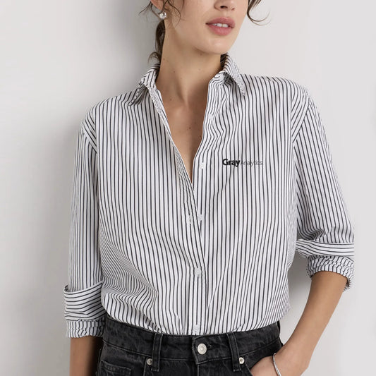 WOMEN'S Quince 100% Organic Cotton Poplin Long Sleeve Shirt - W26